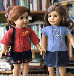 Timeless Raglan Sweater for 18-Inch Doll