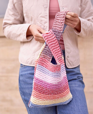 Candy Stripe Knot Bag