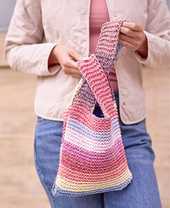 Candy Stripe Knot Bag