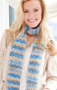 Pacific Skies Knit Scarf