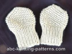 Seed Stitch Baby Mittens