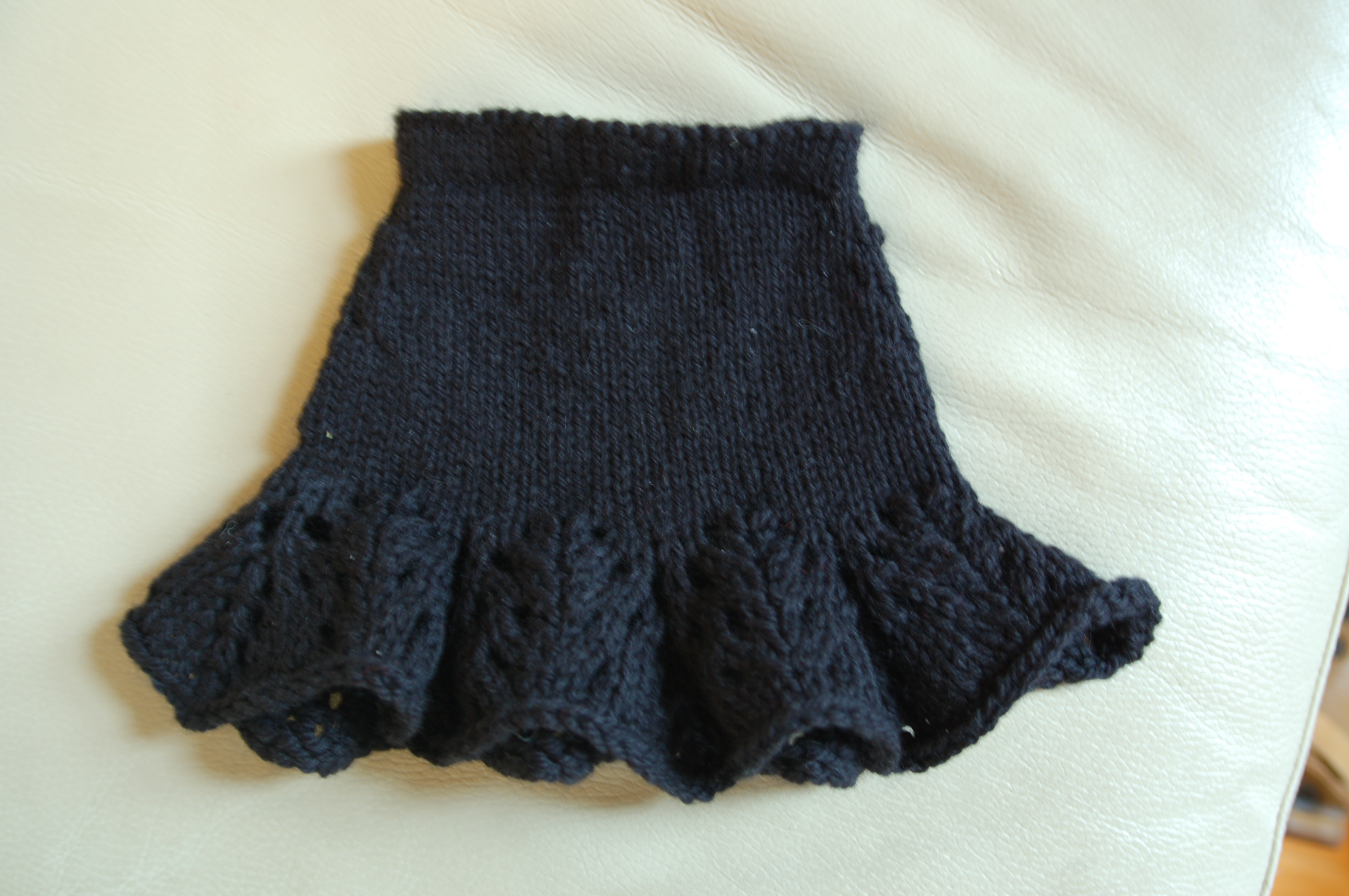 Knitting Patterns Galore - Lacy Flouncy Skirt