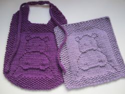 Hungry Hippo Cloth & Bib