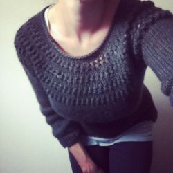 Eyelet Yoke Sweater