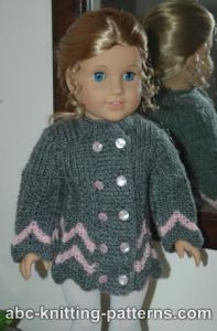 American Girl Doll Chevron Jacket