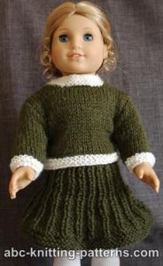 Costume classique American Girl Doll (pull et jupe)