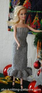 Barbie Doll Evening Dress