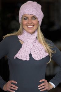 Keyhole Scarf & Slouchy Hat