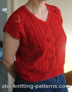 Knitted Red Summer Top