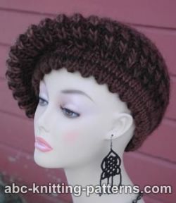 Fisherman's Rib Beret with Picot Brim