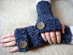 Easy Textured Fingerless Gloves 