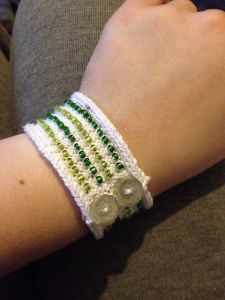 Striped Beaded Bracelet 