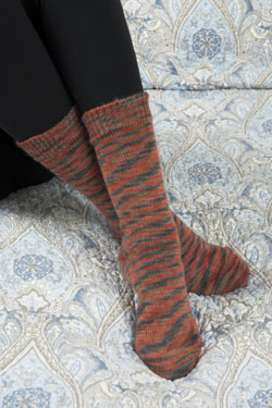 Knitting Patterns Galore - Basic & Ribbed Socks