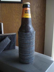 Garter Coaster Beer Cozy