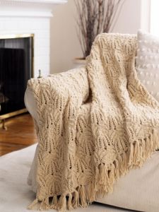 Lace and Cable Afghan