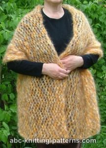 Knitting Pattern Donna Pizzo Scialle/Avvolgere & Corto Poncho riotchunky King Cole 4237 