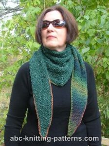 Seed Stitch Triangular Kerchief (Baktus)