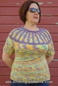 Round Yoke Summer Sweater