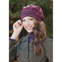 Slouchy Eyelet Band Beret