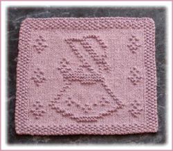 Little Garden Girl Dishcloth