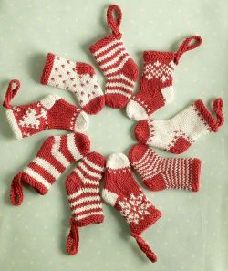 Mini Christmas Stocking Ornaments