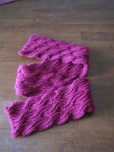 Reversible Cabled Brioche Stitch Scarf