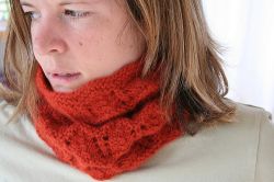 Ridged Lace Cowl