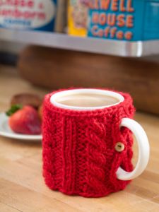 Cabled Mug Cozy