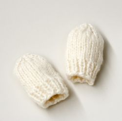Knit Baby Mitts
