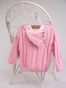 Cabled Toddler Pullover