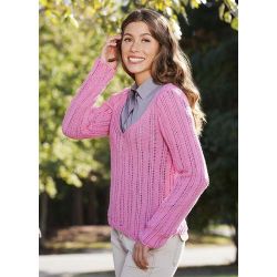 Lace Columns Pullover