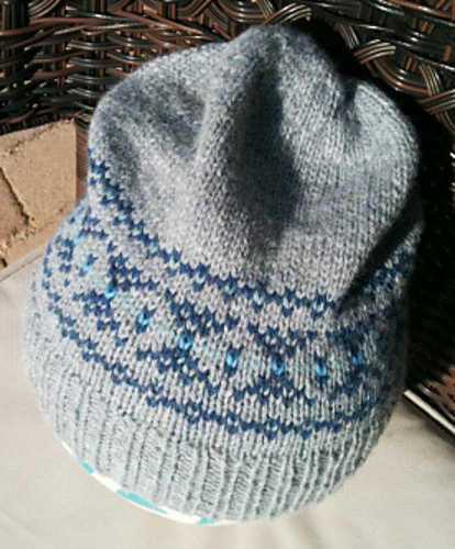 Mens fair isle hat knitting pattern