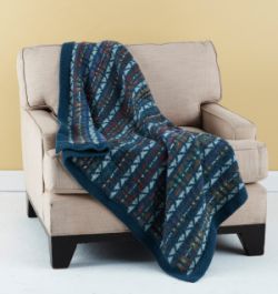 Colorful Fair Isle Throw