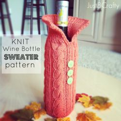 Knit Wine Bottle Sweater