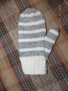 Winter Striped Mittens