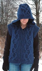 Street Chic Hooded Cable Vest