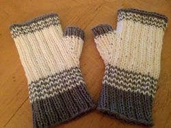 Ivory Hawk Fingerless Gloves