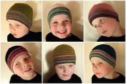 Garter Stripe Beanie