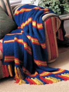 Rainbow Rib Afghan