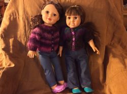 Top-Down Raglan Cardigan for 18-inch Dolls 