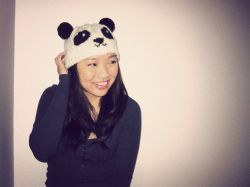 Knitted Panda Hat