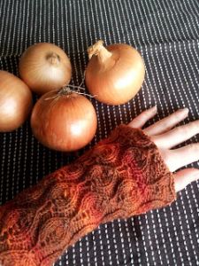 Onion Market Wrist Warmers