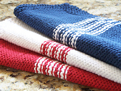 French Stripe Dishcloth