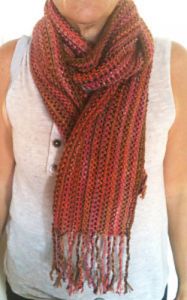 Scrap Couture Linen Stitch Scarf 