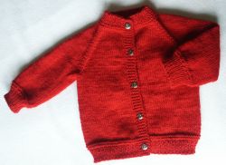 Baby's Raglan Sweater No Seams