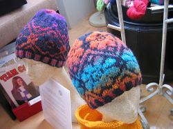 Noro Fair-Isle Flower Hat