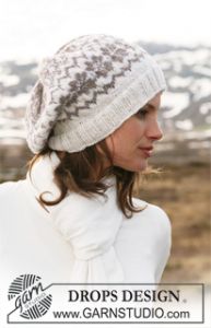 Basque Hat with Norwegian Pattern