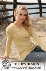 Jumper with Shirred Pattern on Yoke