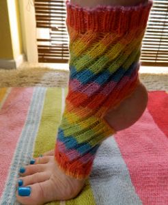 All Twisted Up Yoga Socks