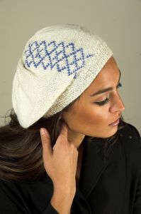 Duplicate Stitch Argyle Beret for the Family 